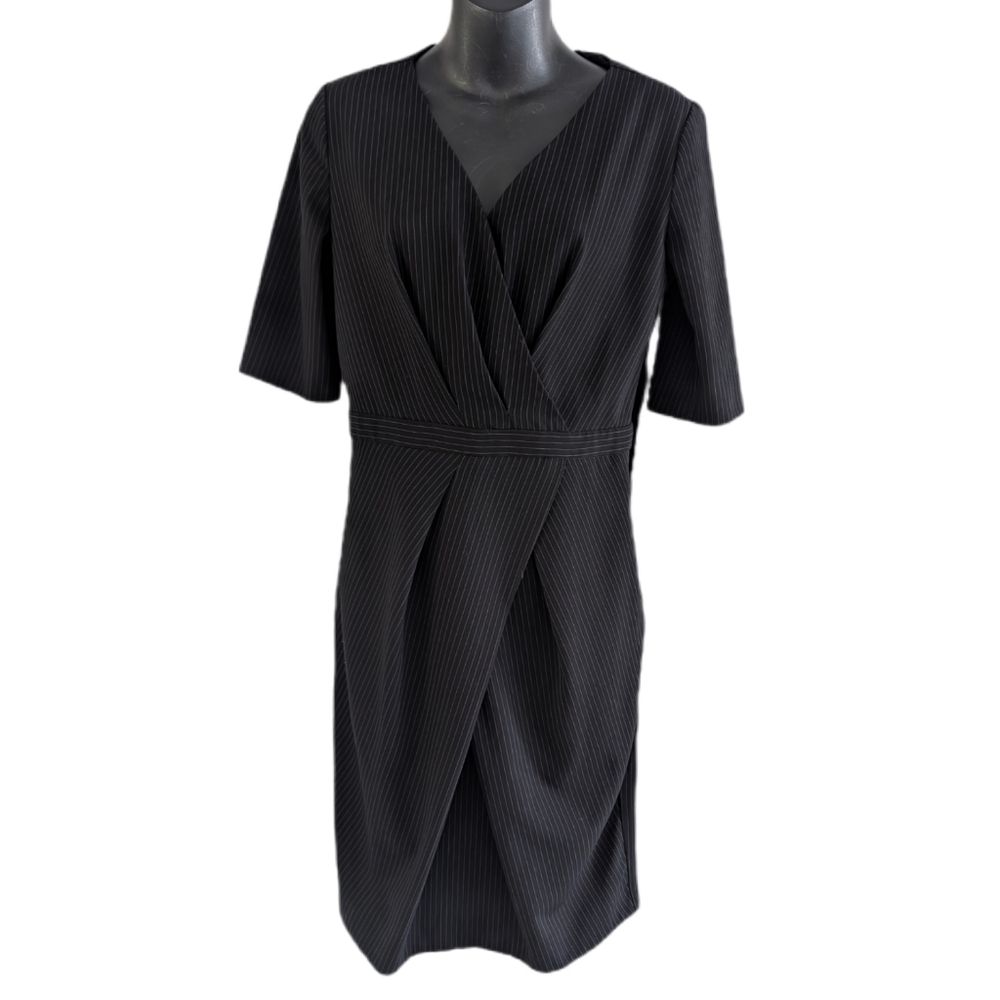 sisley V-neck Faux Wrap Dress Size S